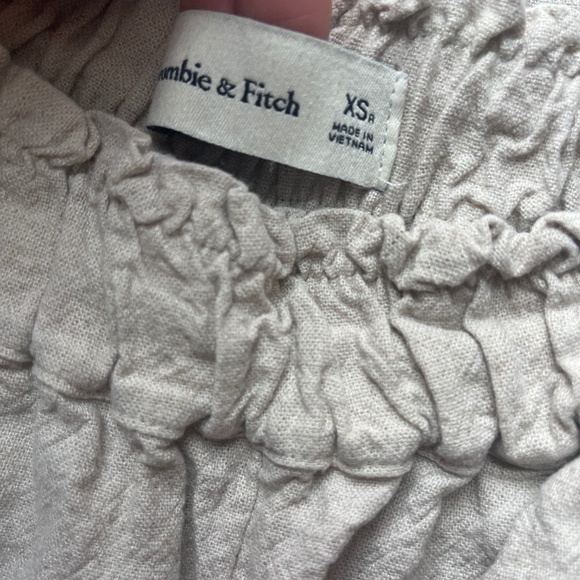 Abercrombie & Fitch Cropped Linen Pants size xs - Picture 2 of 4